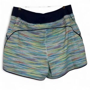 Lands' End Quick Dry Thigh-Minimizer Swim Board Short Women 20W Multicolor Lined